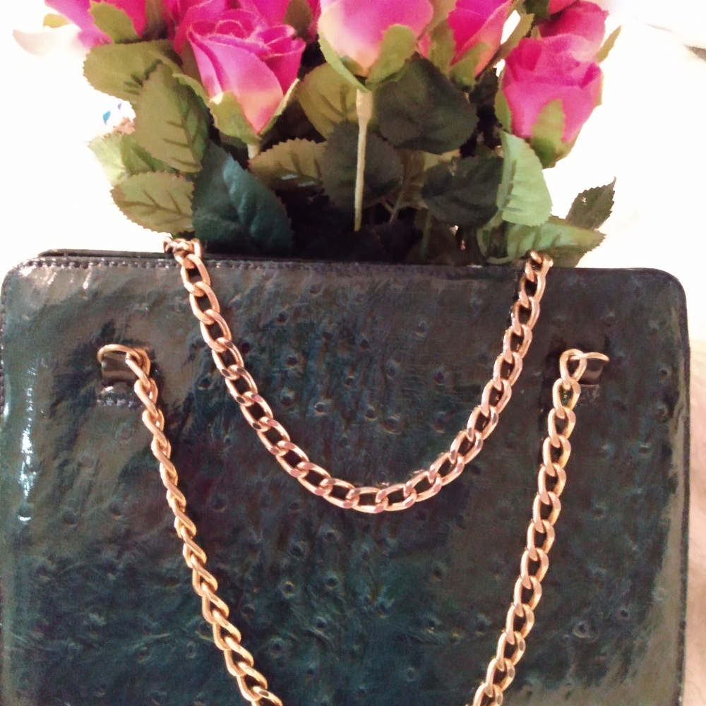 Vintage Bag Ostrich Leather!